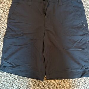 Under Armour Men's Black Athletic Shorts with Subtle Logo
